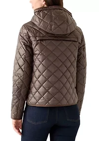 Women's Packable Quilted Jacket with Hood