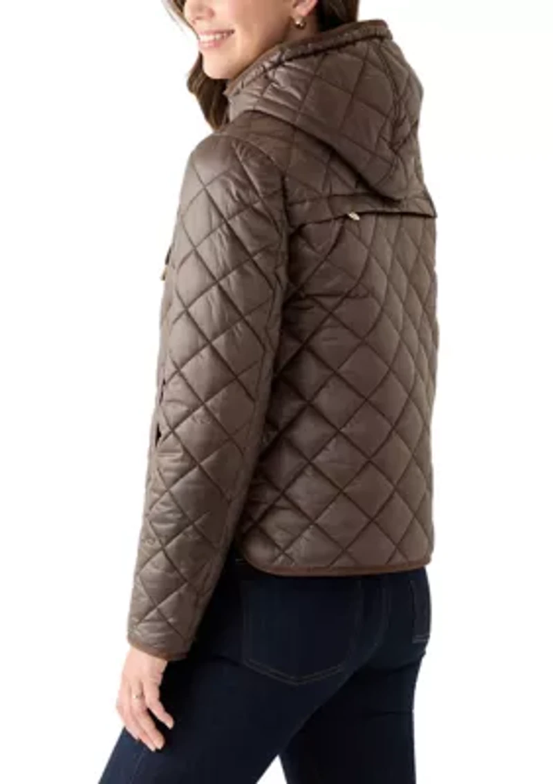 Women's Packable Quilted Jacket with Hood