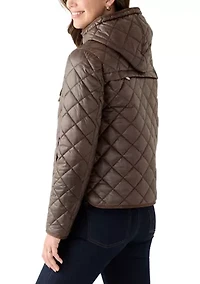 Women's Packable Quilted Jacket with Hood