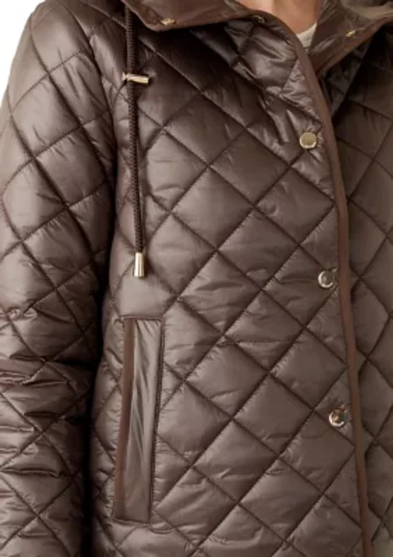 Women's Packable Quilted Jacket with Hood