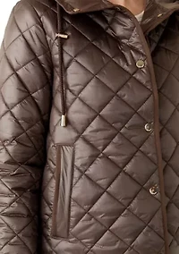 Women's Packable Quilted Jacket with Hood
