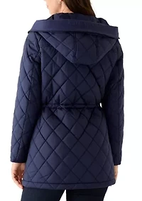 Women's Diamond Quilted Anorak Jacket