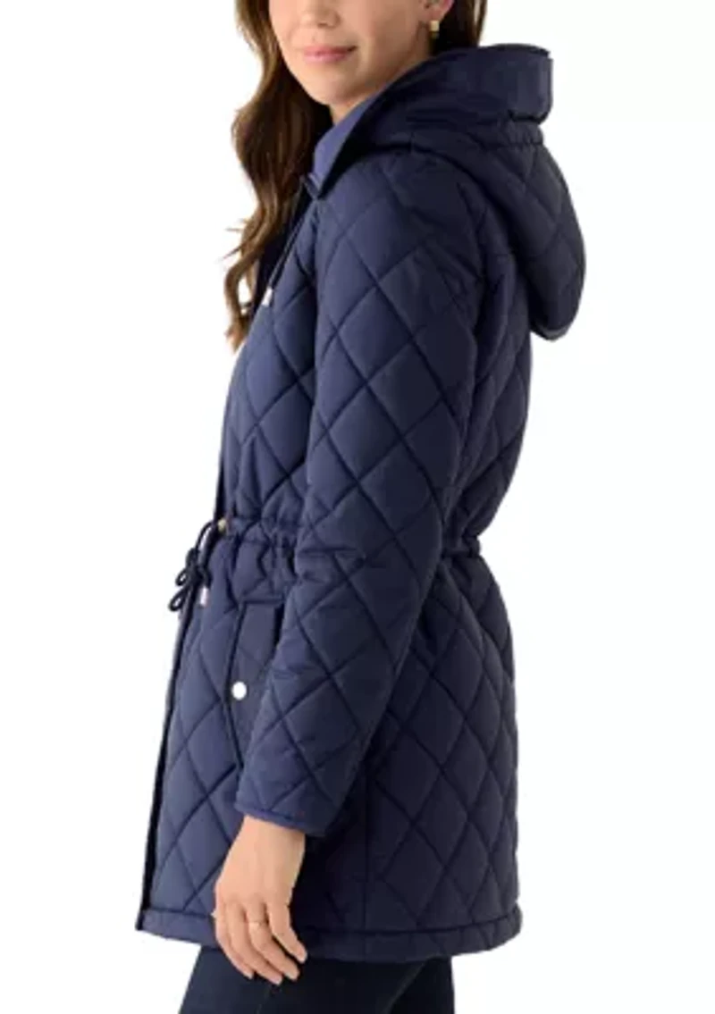 Women's Diamond Quilted Anorak Jacket