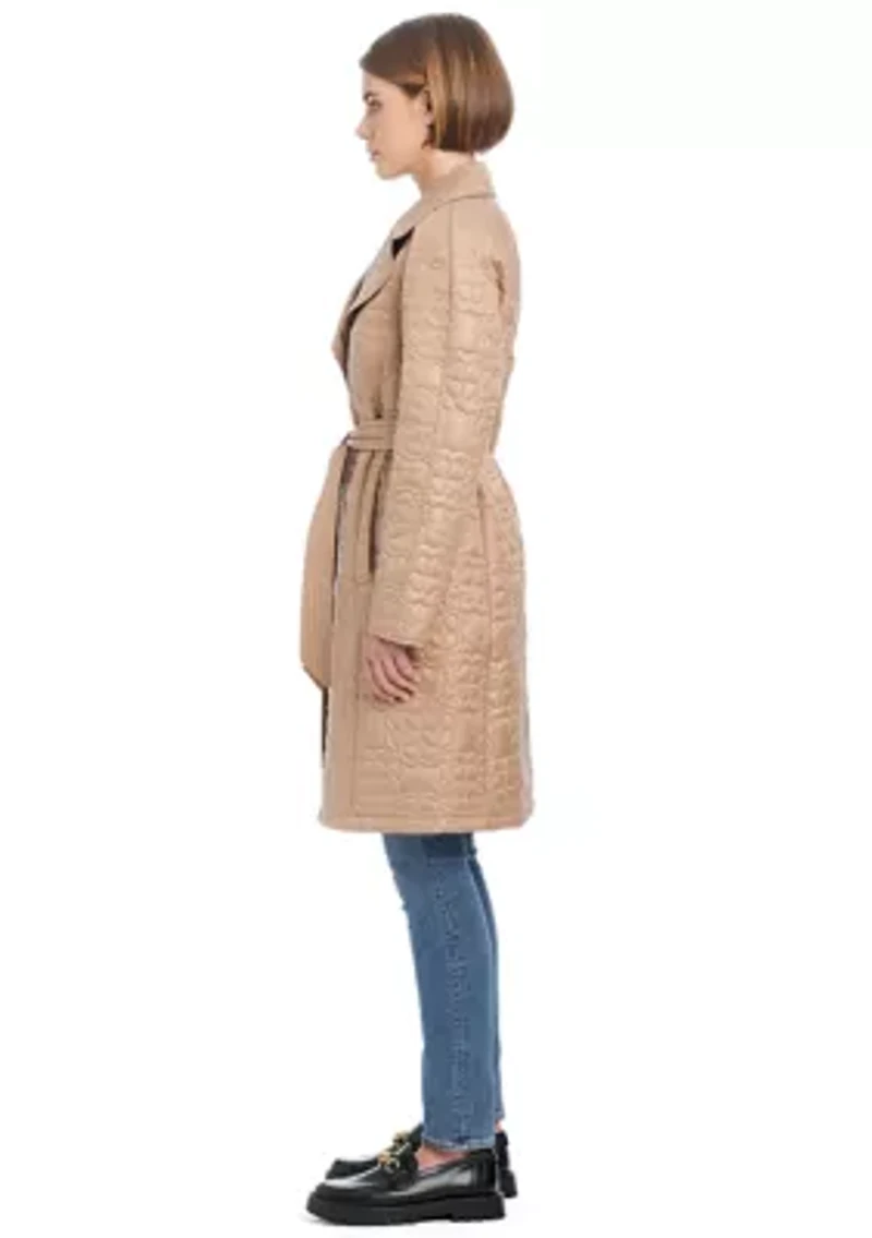 Women's Signature Quilted Trench Coat