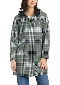 Women's Short Single Breasted Rain Coat