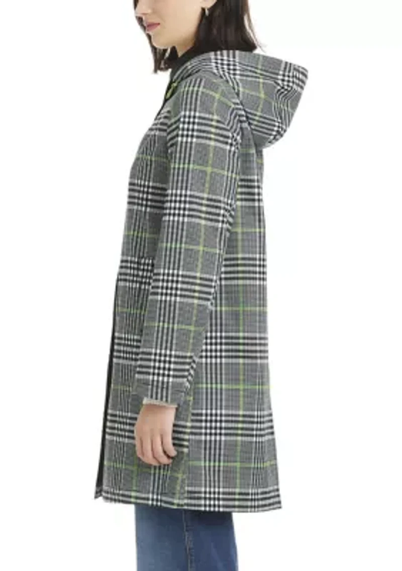 Women's Short Single Breasted Rain Coat