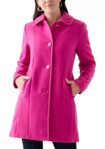 Women's Single Breasted Wool Coat