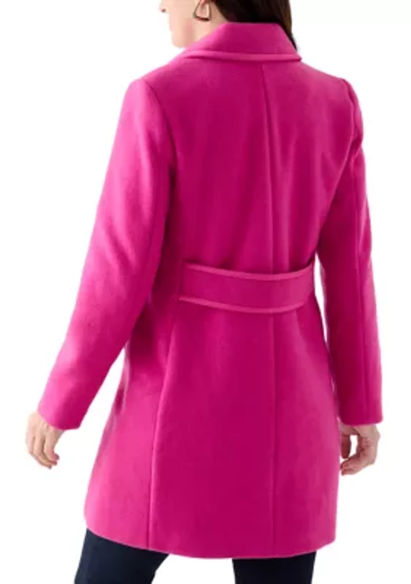 Women's Single Breasted Wool Coat