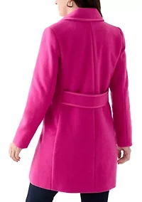 Women's Single Breasted Wool Coat