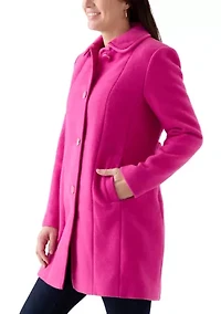 Women's Single Breasted Wool Coat