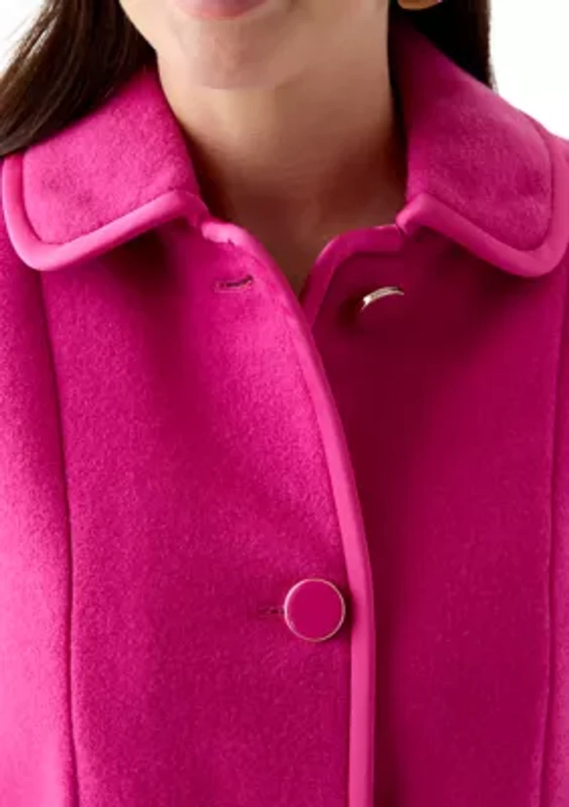 Women's Single Breasted Wool Coat