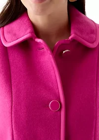 Women's Single Breasted Wool Coat