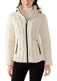 Women's Lightweight Matte Puffer with Hood