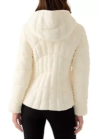 Women's Lightweight Matte Puffer with Hood