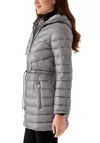 Women's Packable Mid Length Puffer Jacket