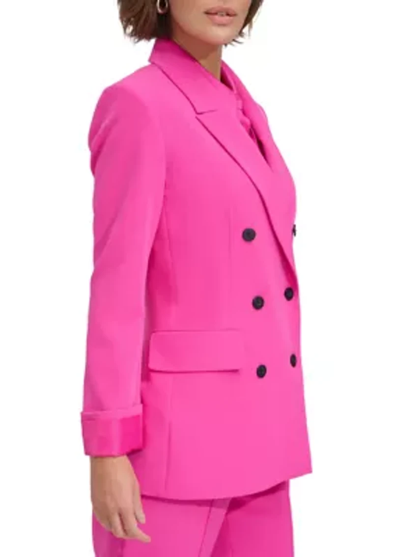 Women's Double Breasted Two Pocket Blazer