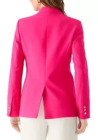 Women's Notch Collar One-Button Blazer