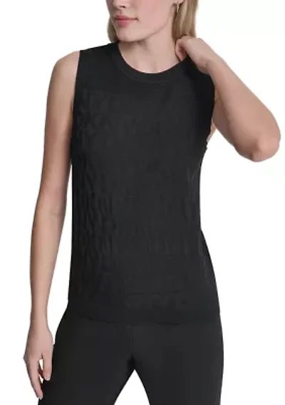 Women's Sleeveless Crew Neck Sweater