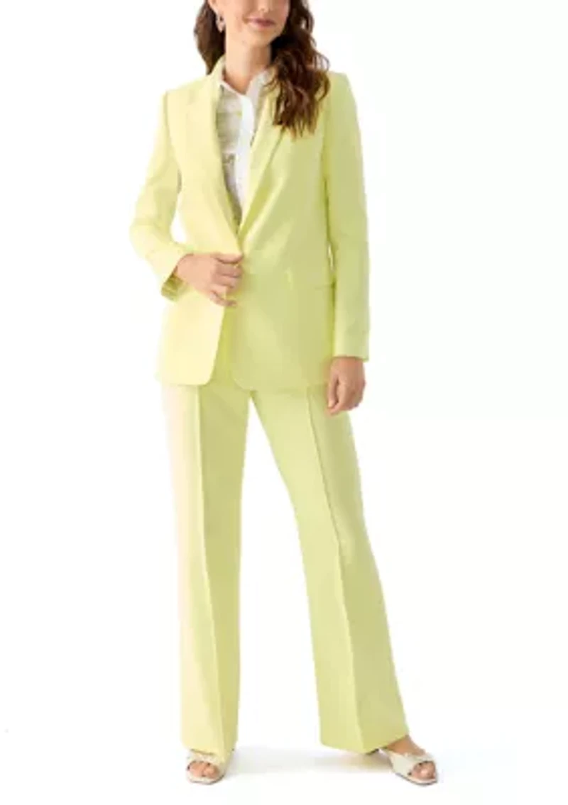Women's Pleated Straight Leg Pants