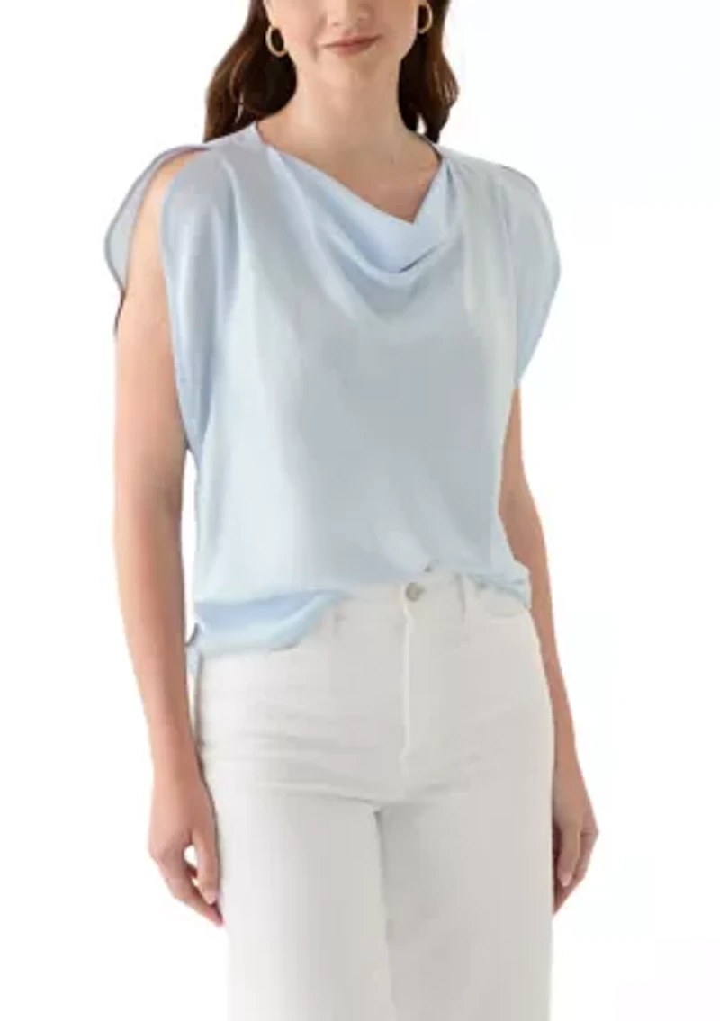 Women's Flutter Sleeve Blouse