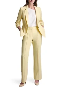 Women's Ruch Sleeve 1 Button Blazer