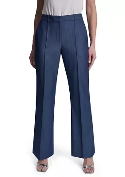 Women's Wide Leg Polish Denim Pants