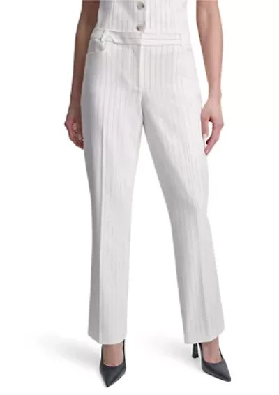 Women's Wide Leg Striped Pants