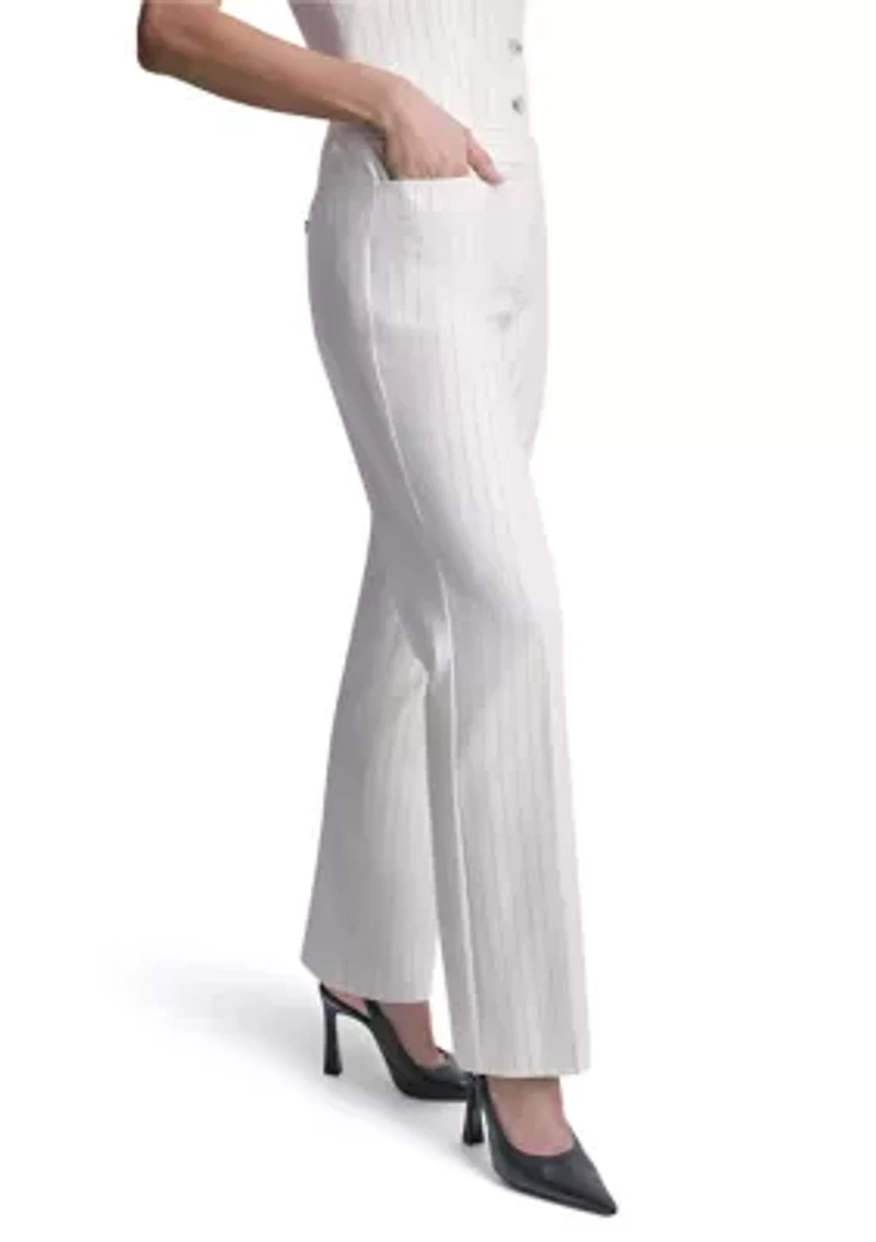 Women's Wide Leg Striped Pants