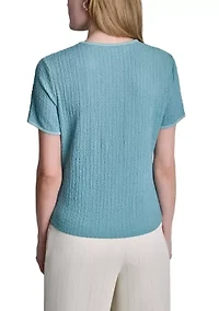 Women's Short Sleeve Sweater