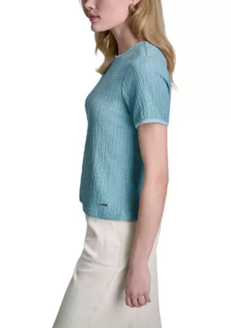 Women's Short Sleeve Sweater
