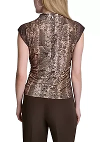 Women's Cap Sleeve Knit Top