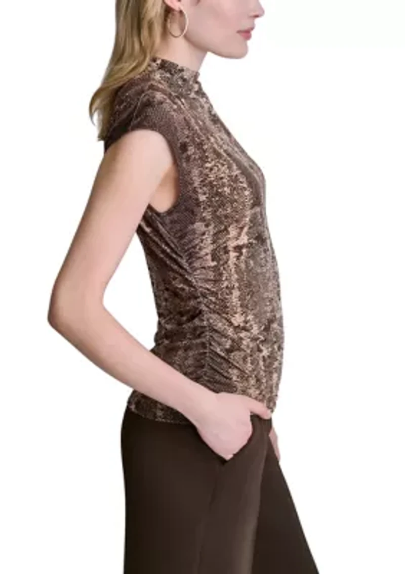 Women's Cap Sleeve Knit Top