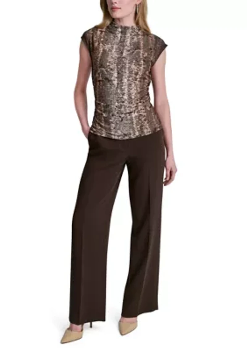 Women's Cap Sleeve Knit Top