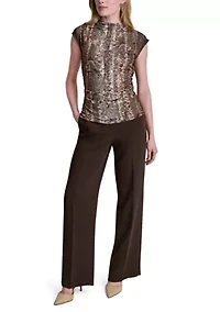 Women's Cap Sleeve Knit Top