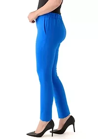 Women's Flat Front Elastic Back Pants