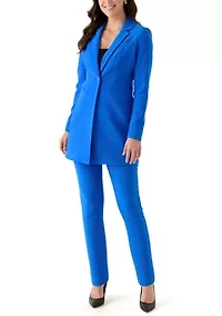 Women's Flat Front Elastic Back Pants