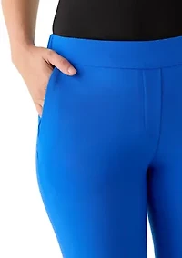 Women's Flat Front Elastic Back Pants