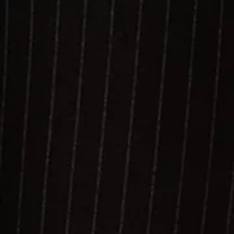 Women's Flat Front Black Pinstripe Pants