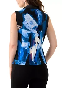 Women's Sleeveless Surplice Top