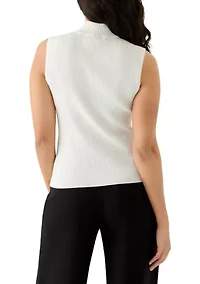 Women's Sleeveless Mock Neck Top