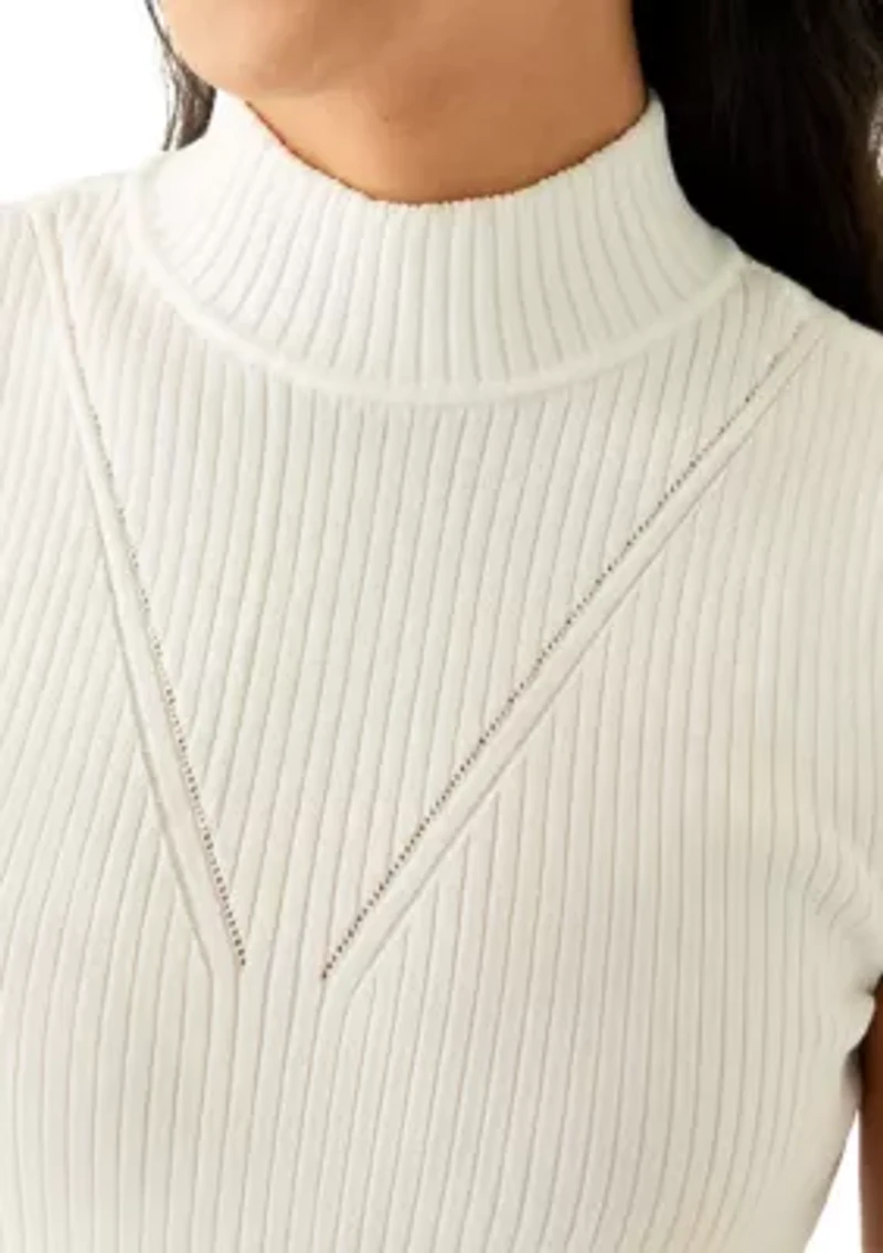 Women's Sleeveless Mock Neck Top