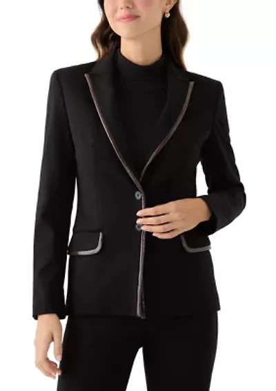 Women's 2 Button Notch Collar Blazer