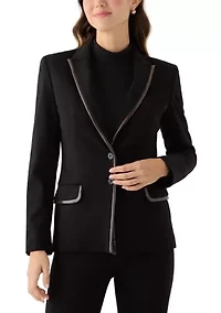 Women's 2 Button Notch Collar Blazer