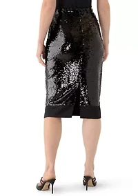 Women's Sequin Midi Skirt