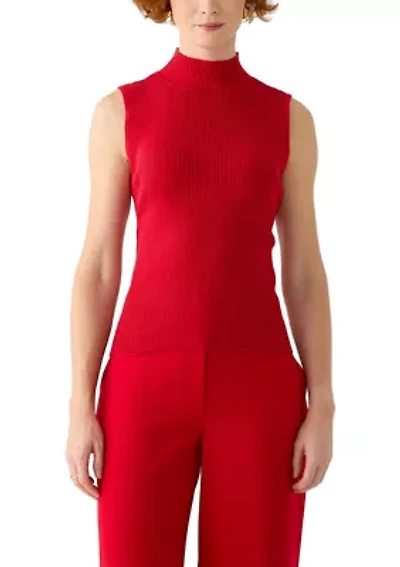 Women's Mock Neck Knit Top