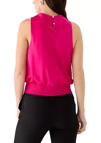 Women's Sleeveless High Cowl Neck Top