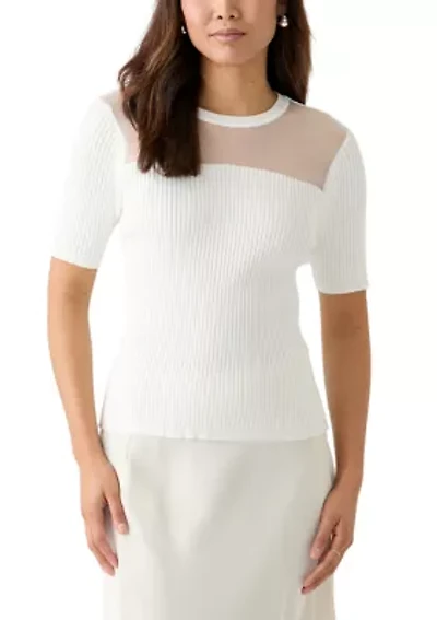 Women's Short Sleeve Knit Top