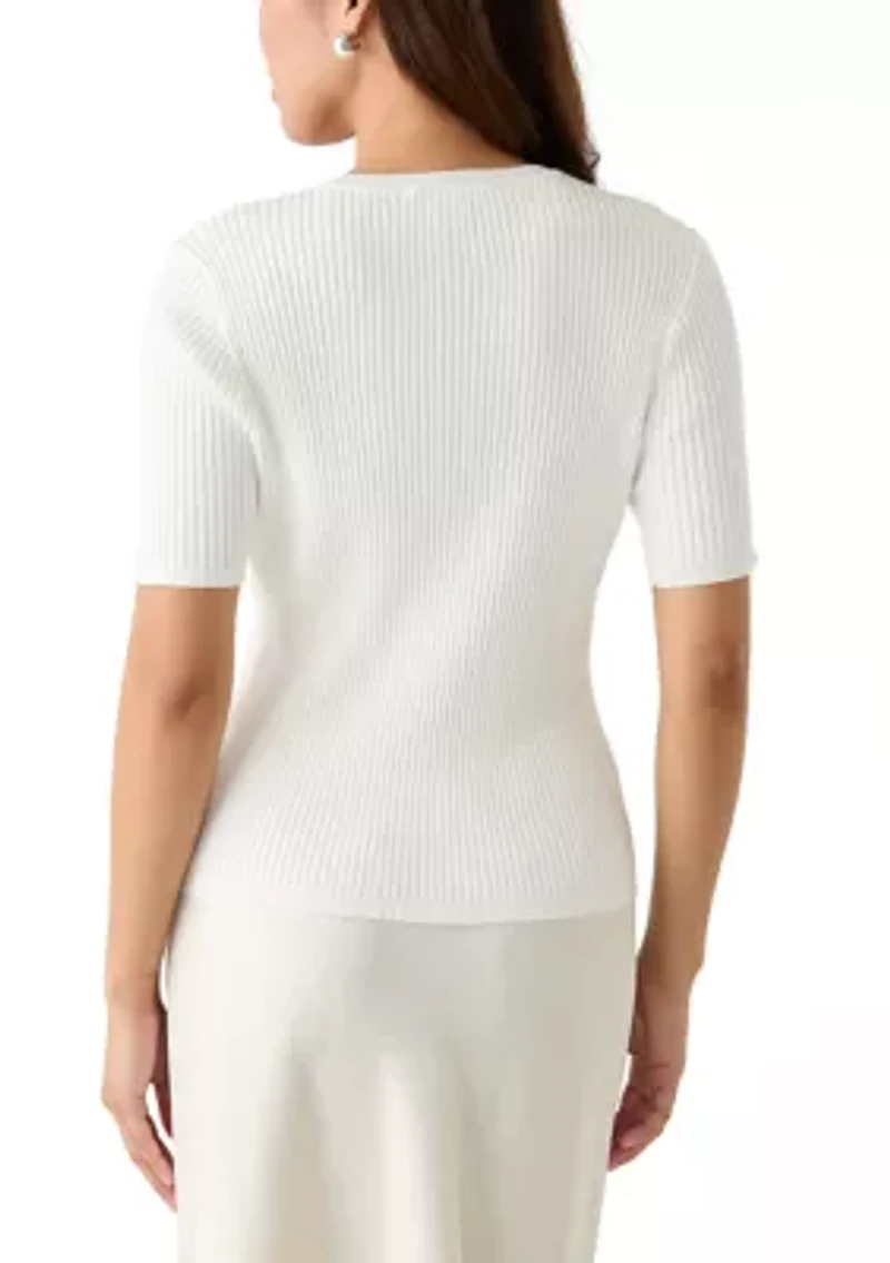 Women's Short Sleeve Knit Top