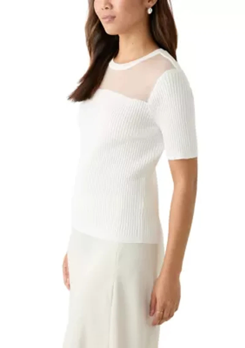 Women's Short Sleeve Knit Top