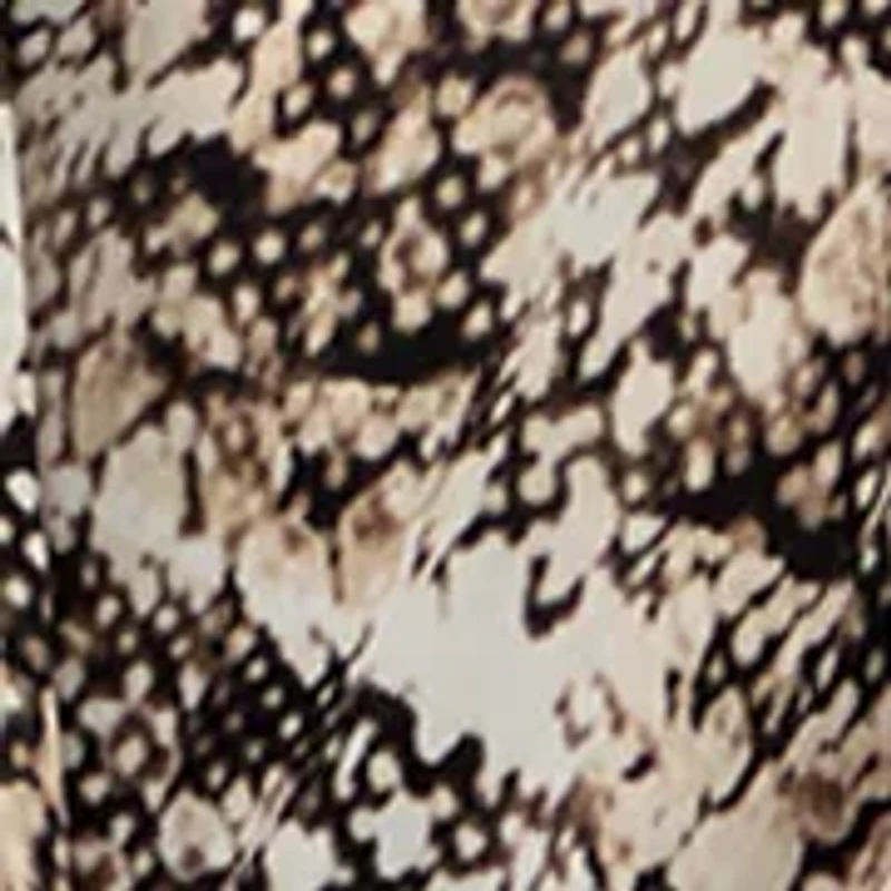 Women's Snake Print Knit Wrap Top